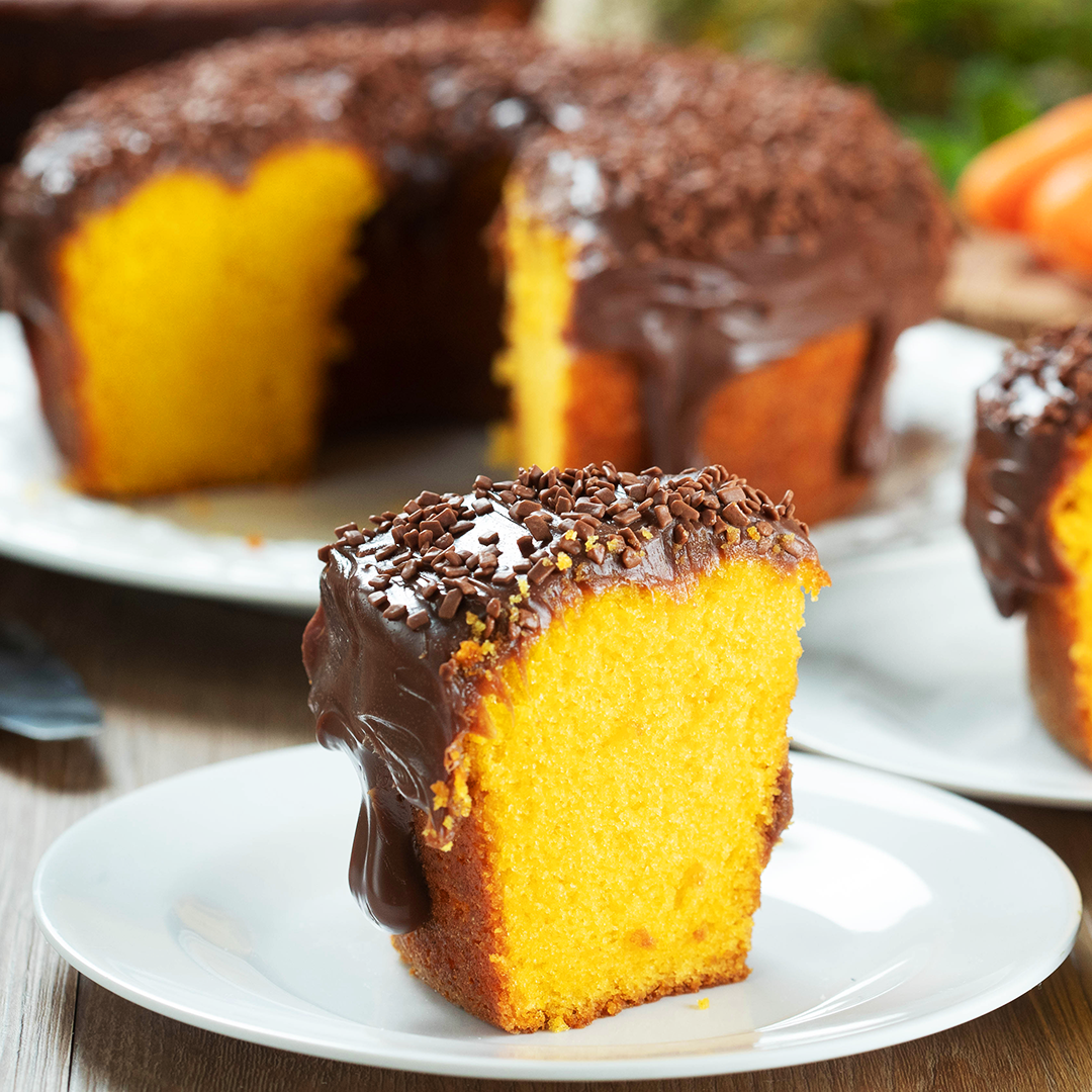 Sabores&Pratos | Bolo de Cenoura com Cobertura de Chocolate